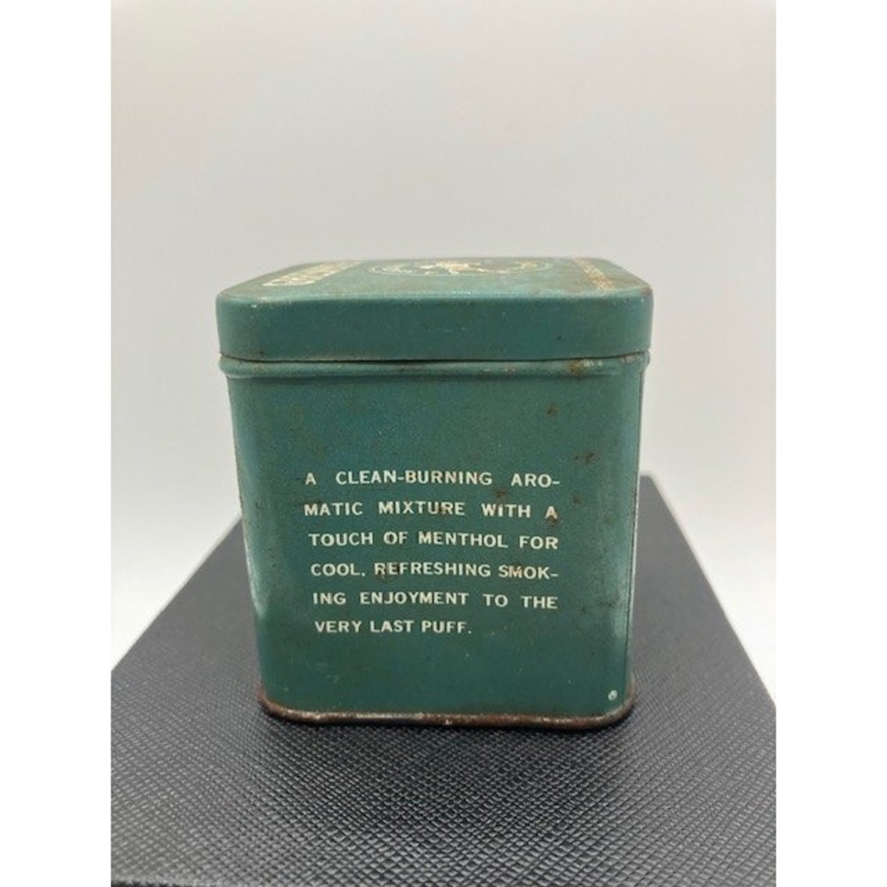 Greenbrier Tobacco Tin Kentucky Club Vintage USA 2.5" Height Green - Picture 5 of 7